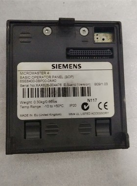 S1EMEN成色如图，功能包好，只有一个 备件/咨询