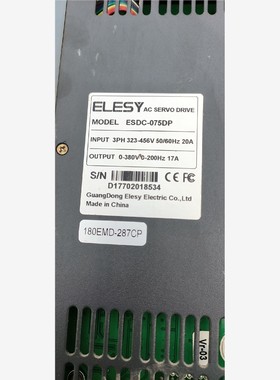 ESDC-075DP 伊莱斯驱动器 备件/咨询