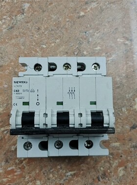 西门子5SX73 C63A三相开关，成色如图实拍，只 备件/咨询
