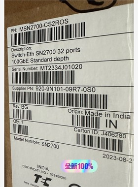 Mellanox MSN2700-CS2ROS Switch 备件/咨询