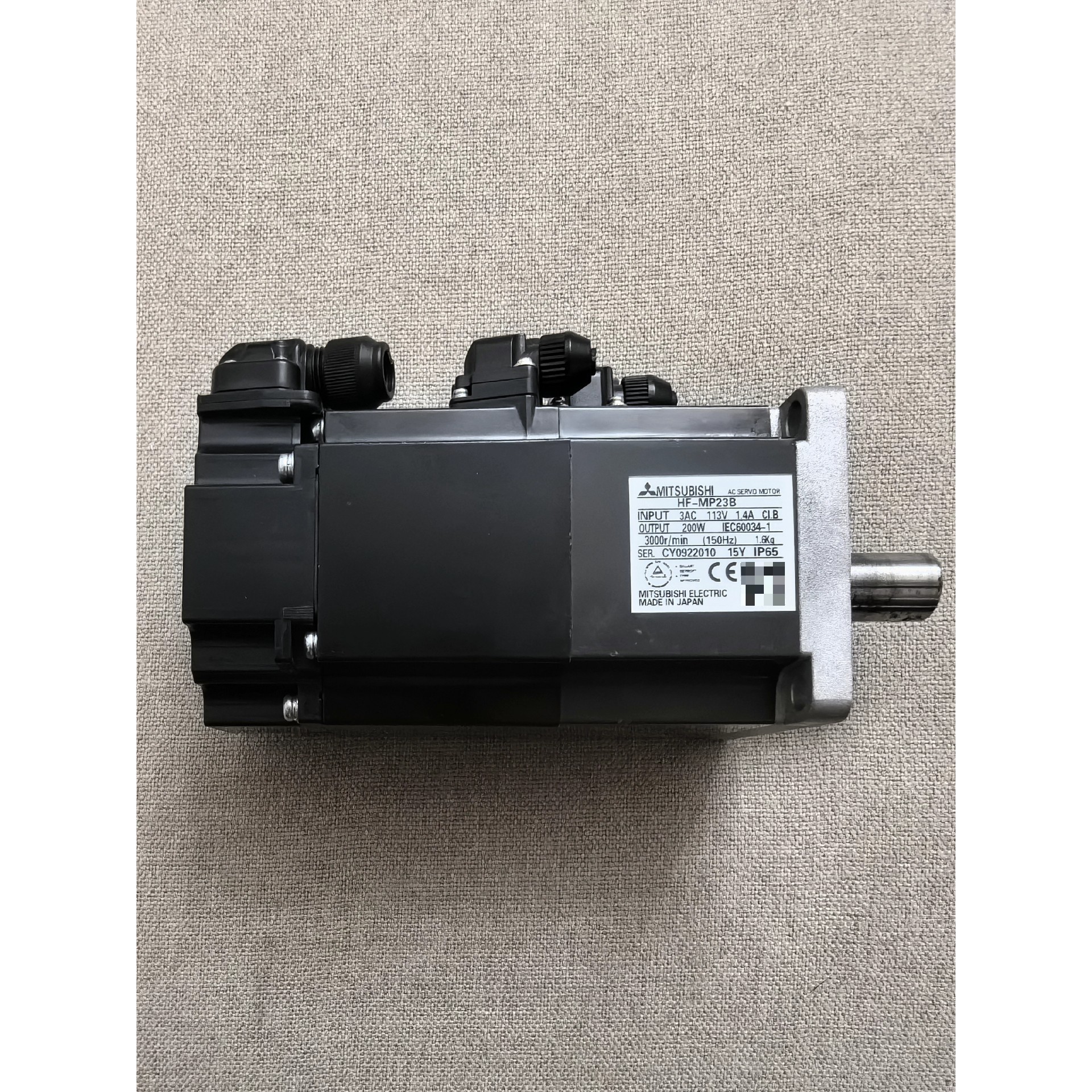 电机 HF-MP23B实物图成色漂亮完好 备件/咨询