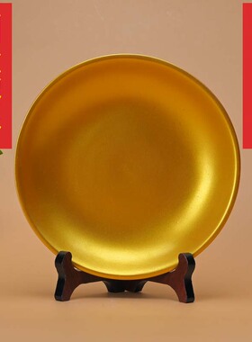 复古铜光盘子摆件铜盘摆件家居装饰