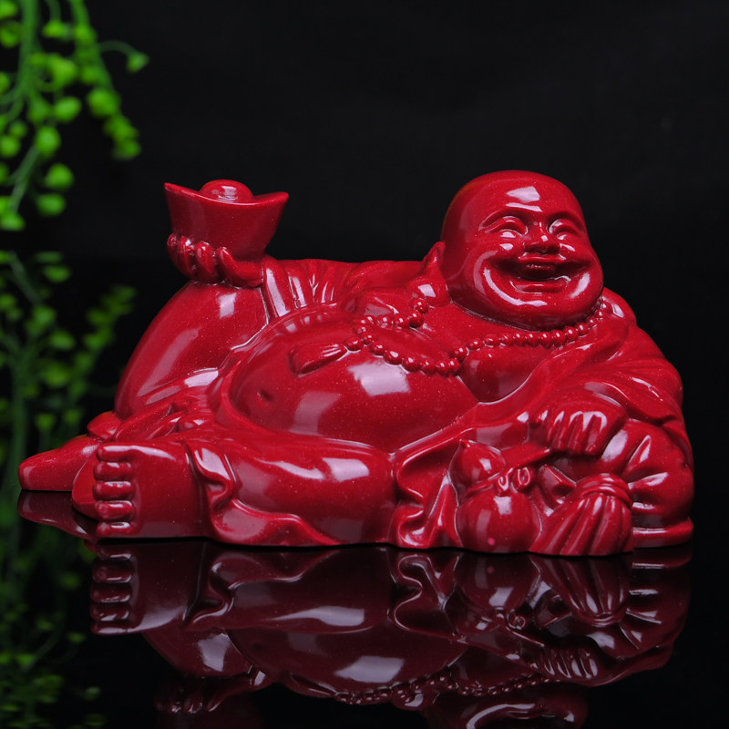 朱砂紫金砂弥勒佛大摆件摆设家居办公桌面装饰品工艺品摆台摆饰,家居饰品,装饰摆件,淘宝优惠券,粉丝福利购,淘宝优惠卷
