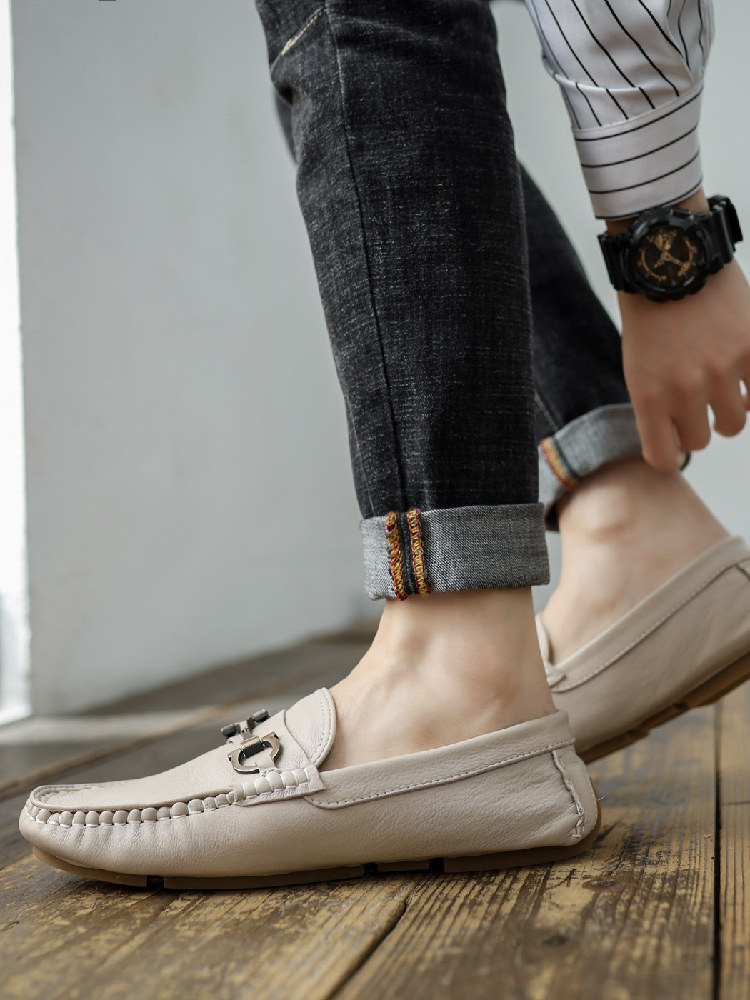 Summer business men's shoes, breathable casual versatile leather