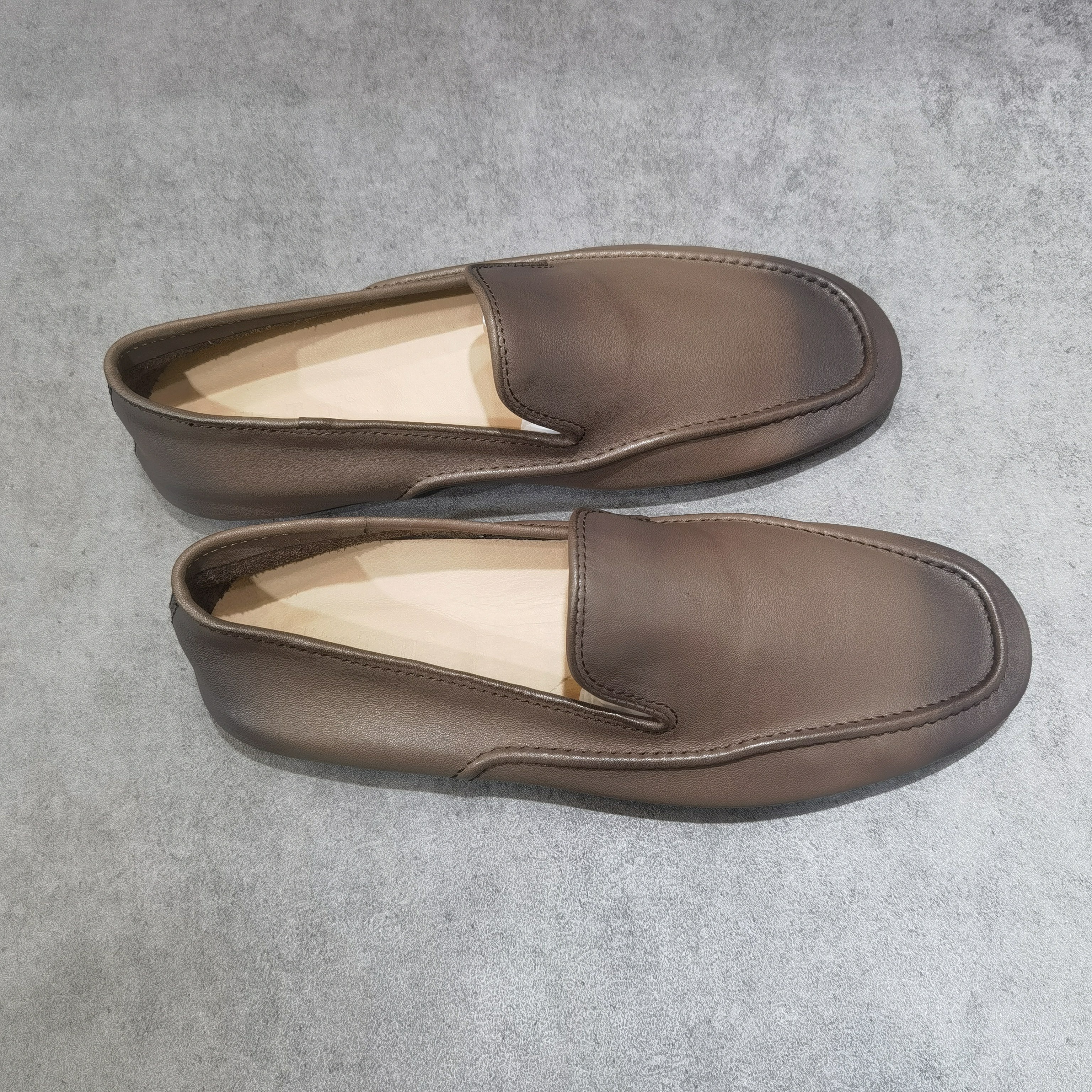 2025新款真皮豆豆鞋一脚蹬商务休闲男英伦风小皮鞋潮驾车软底开车,流行男鞋,乐福鞋（豆豆鞋）,淘宝优惠券,粉丝福利购,淘宝优惠卷