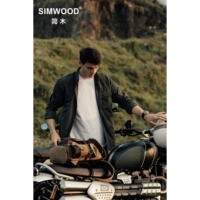 Simwood Jane Wood Men's Men [Loose Edition] Новое 270G Cord Cordy Polare Pocket Pocket Long -Рубашка