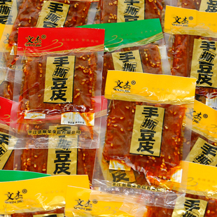 文杰手撕豆皮500g香干豆干豆卷豆棒豆腐干平江特产零食豆制品食品