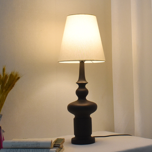 饰氛围感床头灯 侘寂风客厅书房装 复古现代简约新中式 台灯卧室美式