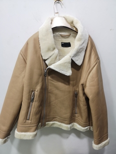 特惠冬装加肥加大码男装潮流时尚休闲夹克皮毛一体短款外套加绒