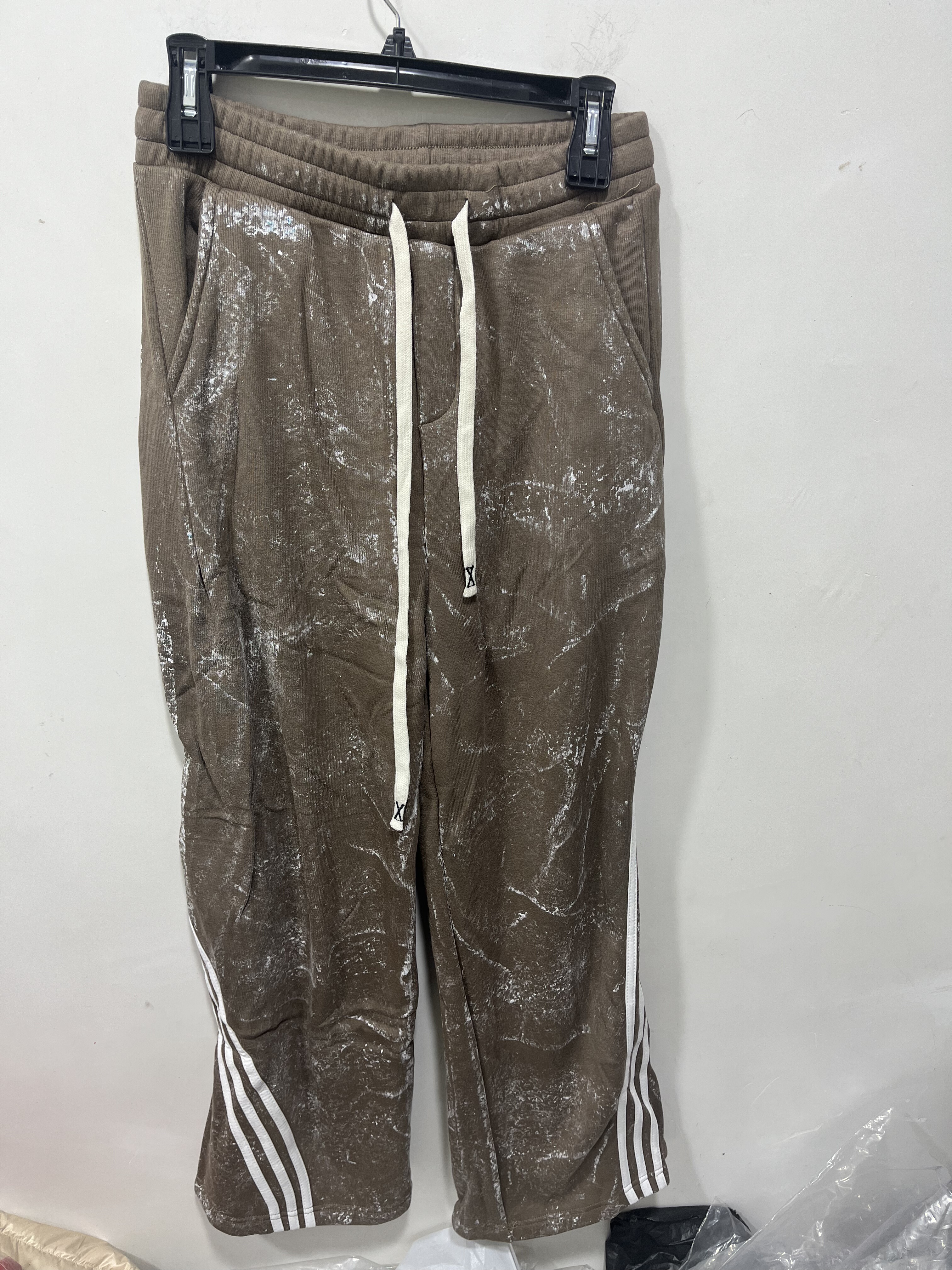 亏本清货秋冬款加肥加大码男装休闲裤时尚潮牌运动裤卫裤加绒做旧