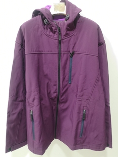 外贸春秋冬装加肥加大码男装连帽软壳冲锋衣加绒防水雨衣外套风衣