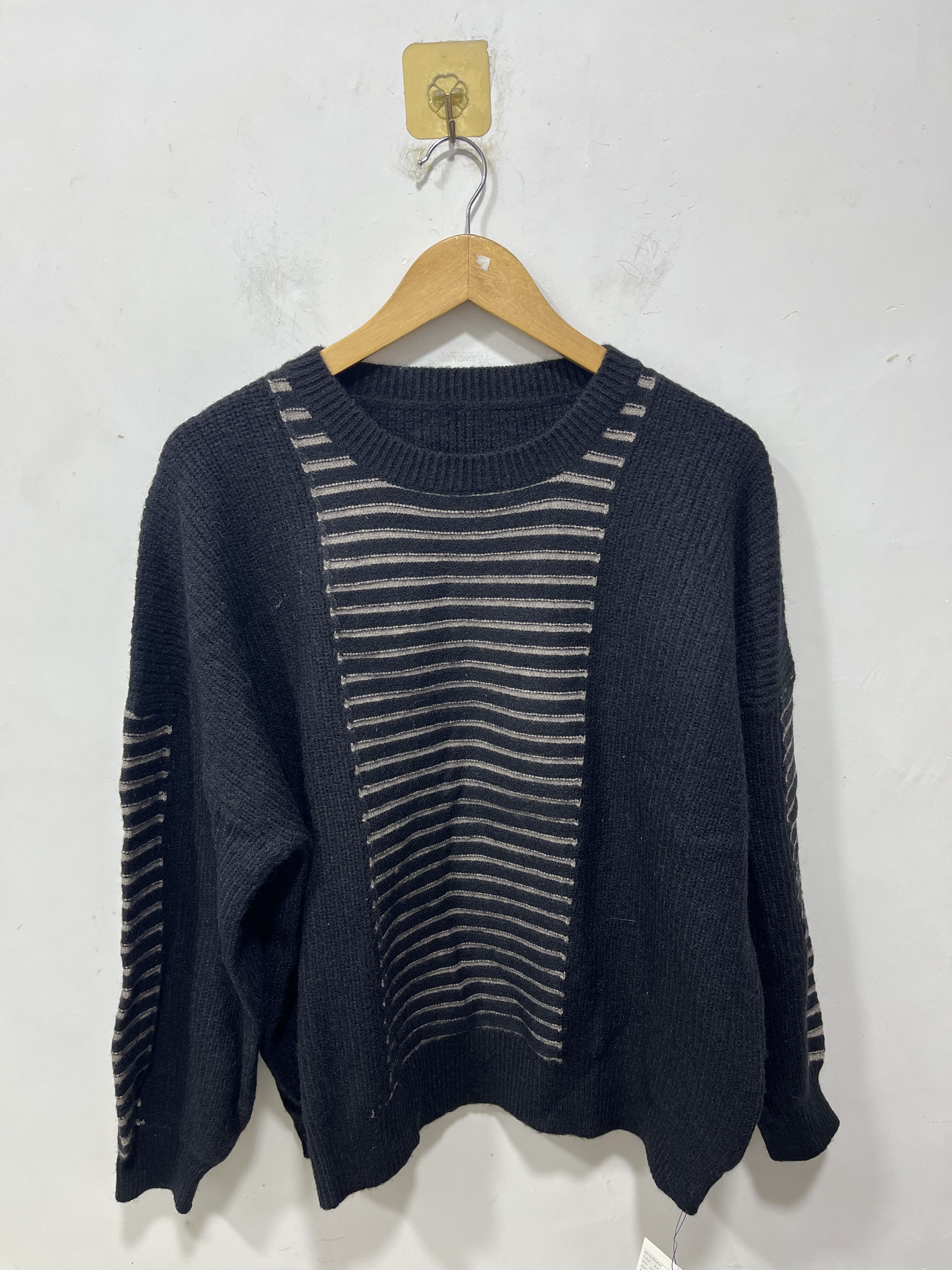 瑕疵亏本清货秋冬款加肥加大码男装宽松休闲毛衣针织衫时尚潮牌