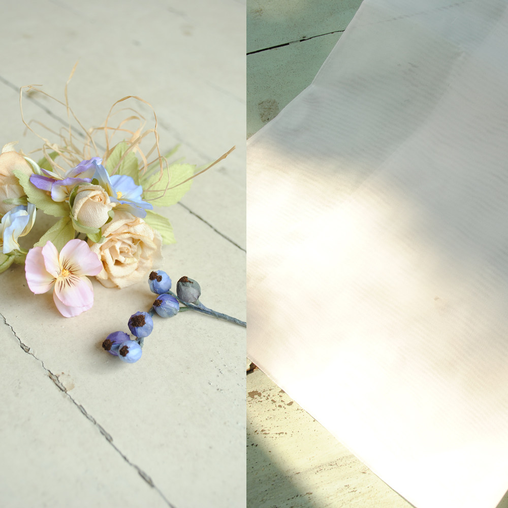 日本进口 饭田深雪布料 薄绢 烫花 染色布花 手工布花