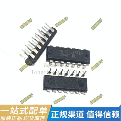 进口原装 CD4001BE CD4024BCN CD4071BE CD40106BE 直插DIP-14