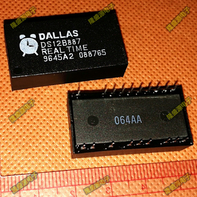 DS12B887 DS12B887，DS12887+  DIP-19 时钟IC芯片 全新原装
