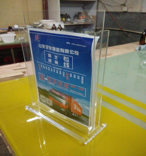 定制透明亚克力A4台卡桌