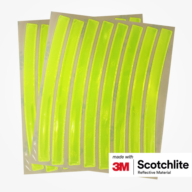 3M小萨反光汽车自行车安全反光贴警示条装饰贴儿童平衡车用贴