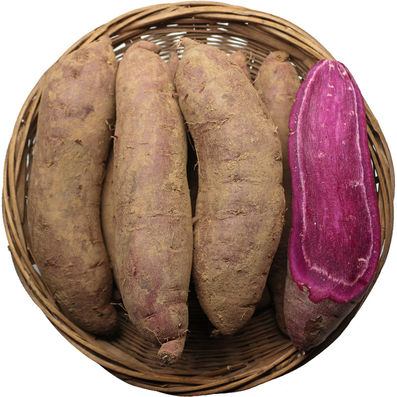 山东小个紫薯  新鲜紫心红薯农家自种现挖富硒紫番薯地瓜紫罗兰薯