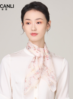 春秋小方巾百搭女印花伴手礼礼物
