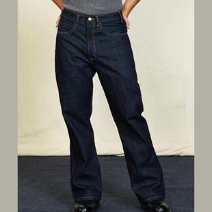 复刻70S新疆有机彩棉竹节12OZ原牛喇叭646牛仔裤