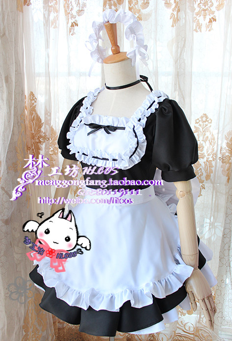 〖梦工坊cos〗人型电脑天使心 小叽 黑白女仆 COSPLAY（现货