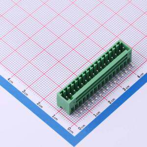 MX2EDGRC-2.54-16P-GN01-Cu-A 插拔式接线端子 2.54mm 排数:1 每