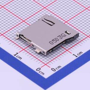 CBBS-08-1-BHK SD卡连接器 自弹式 MicroSD卡(TF卡) 卡座 原装现