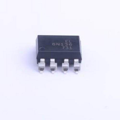 6N136S(TA) 光耦-逻辑输出 DC输入 1通道 隔离电压(rms):5000V SO