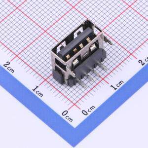 KH-AF90QC-10-H6.8 USB连接器 Type-A 母座 弯插 原装现货