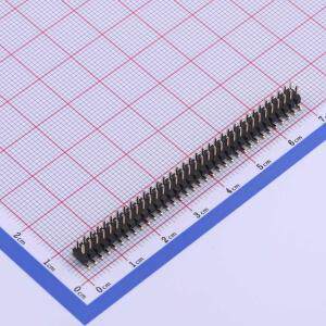 X4621WVS-2x34I-C40D64 排针 间距:2mm 2x34P 立贴 方针 原装现货