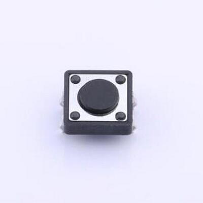 GT-TC152A-H043-L1 轻触开关 12*12*4.3mm 直插 轻触开关 插件 原