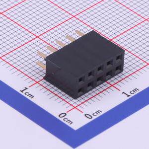 X6521FV-2x05-C85D32 排母 间距:2.54mm 2x5P 直插 Y型 PC3.2 PBT