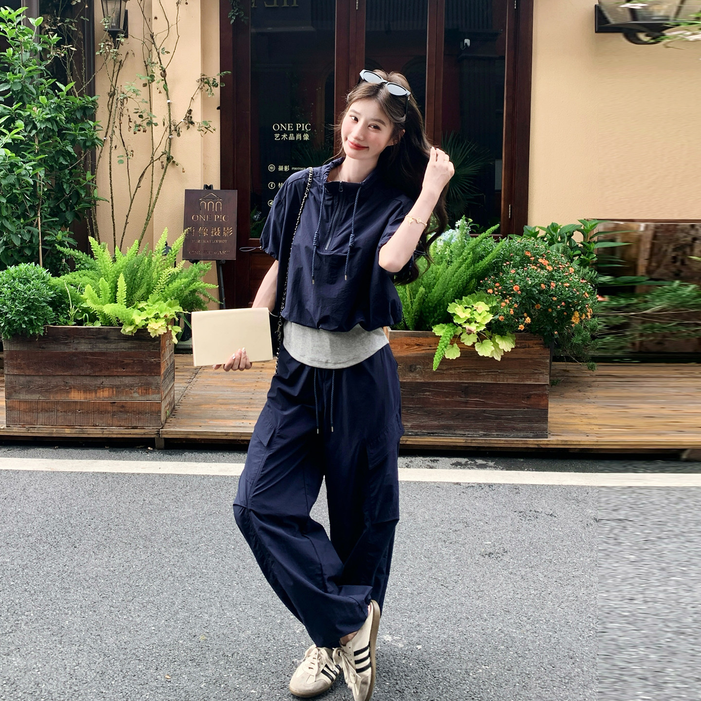 夏季女装短袖T恤长裤两件套