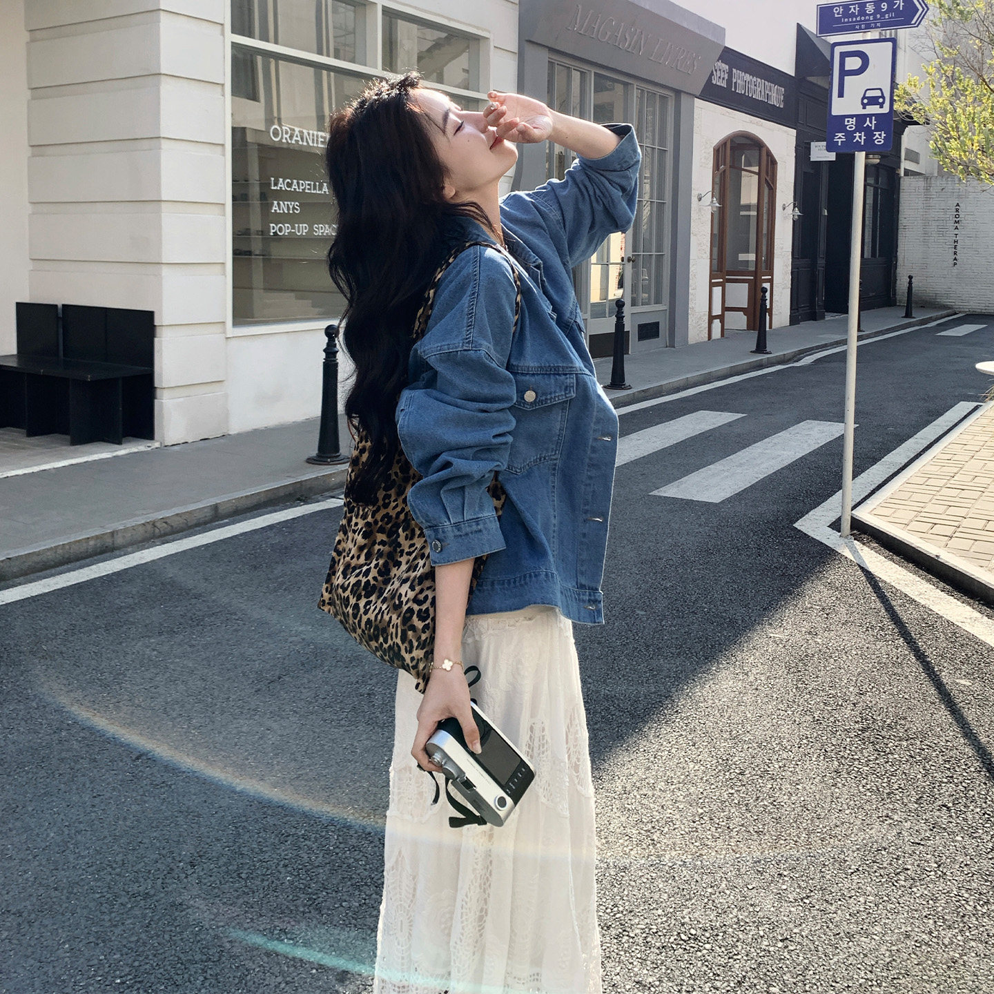 蓝色复古减龄休闲牛仔外套女小个子2026春新款韩系百搭松弛感上衣