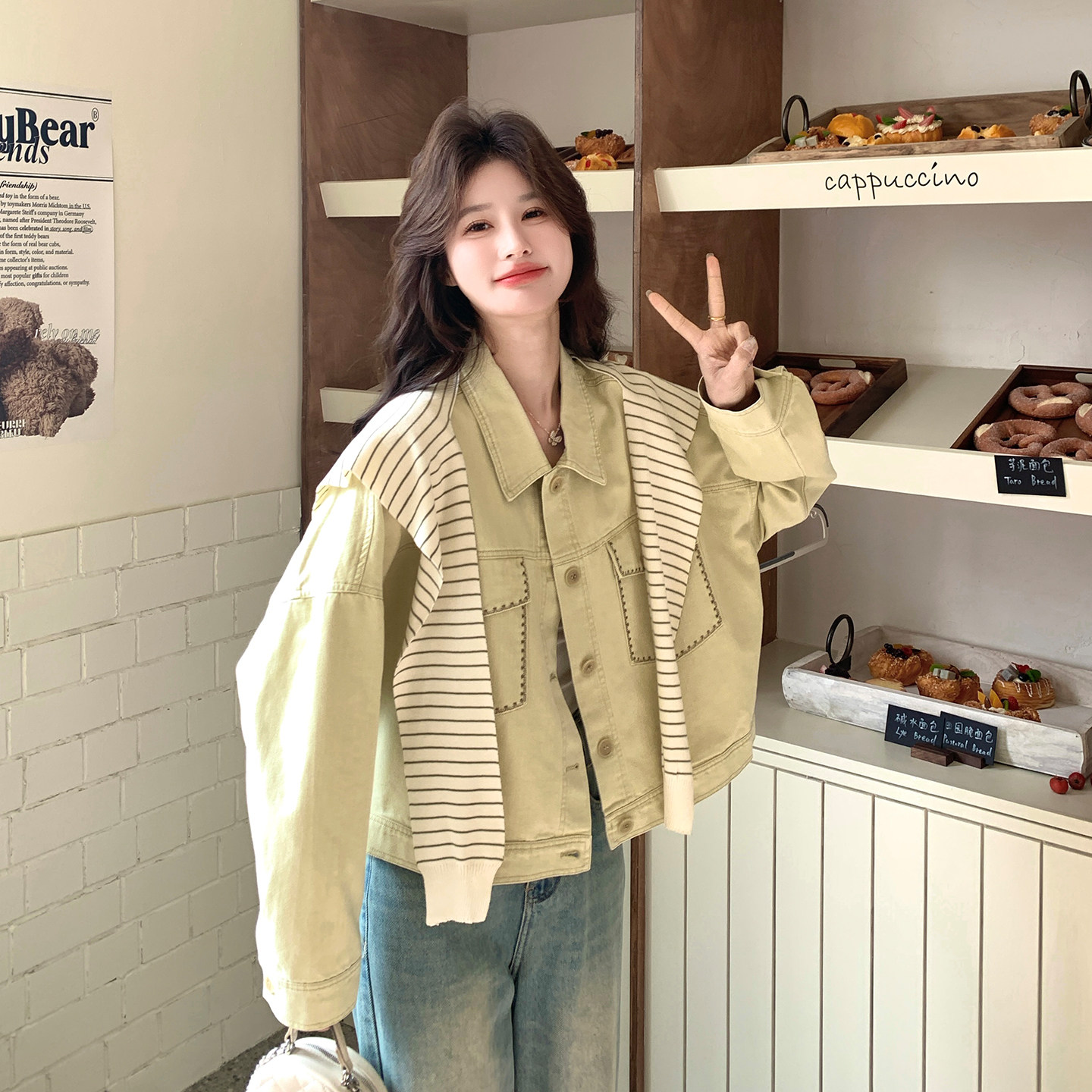 黄色明媚减龄休闲风外套女2026开春新款韩系小个子穿搭松弛感上衣