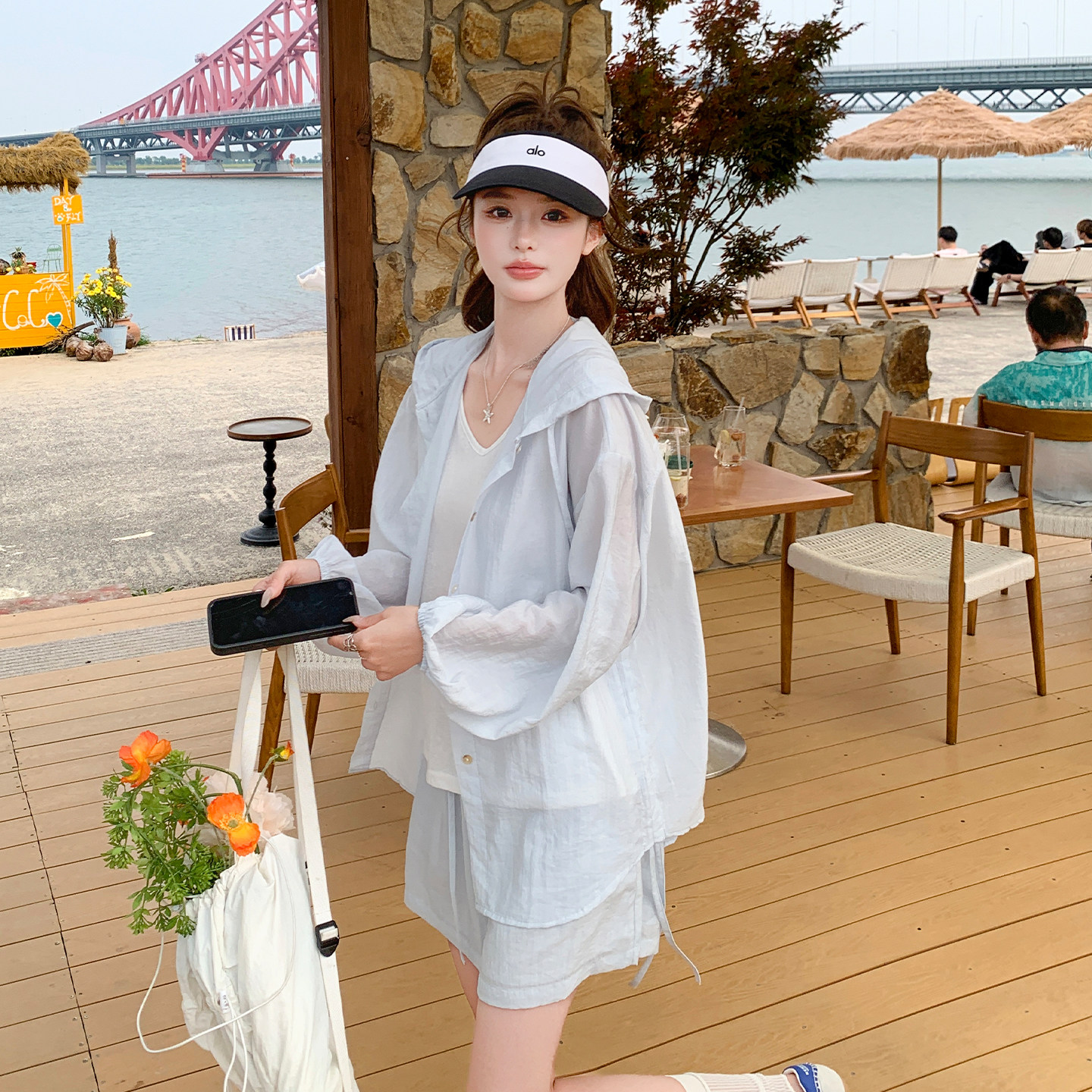 夏季韩系防晒外套三件套女