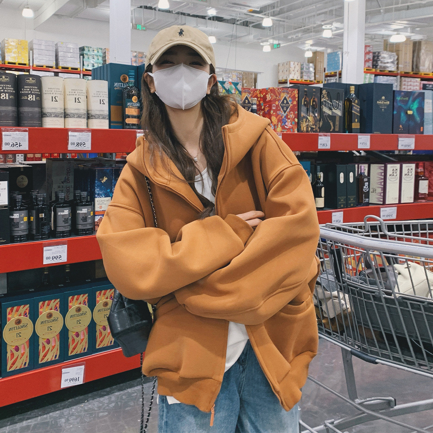 秋季韩版连帽拉链卫衣女开衫