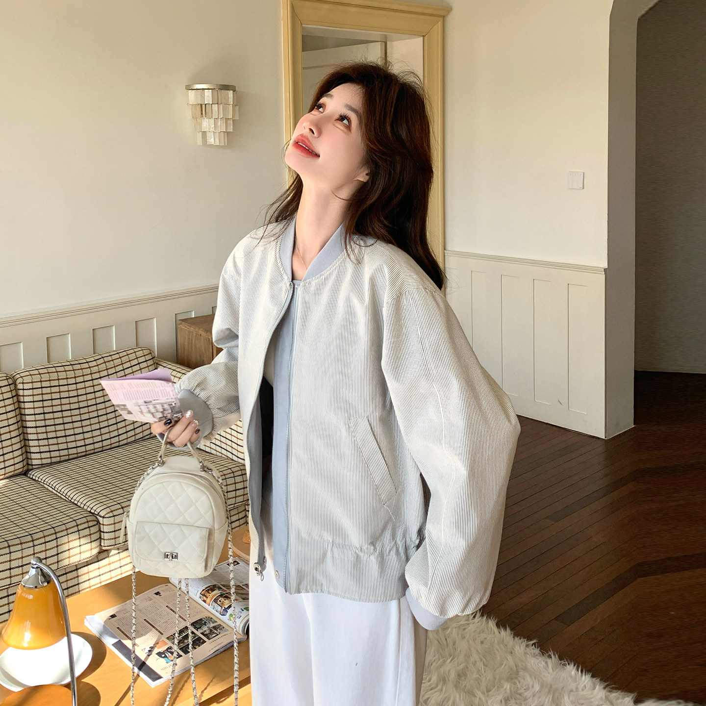 今年流行爆款两面穿休闲外套女2026春新款韩版时髦洋气小个子夹克