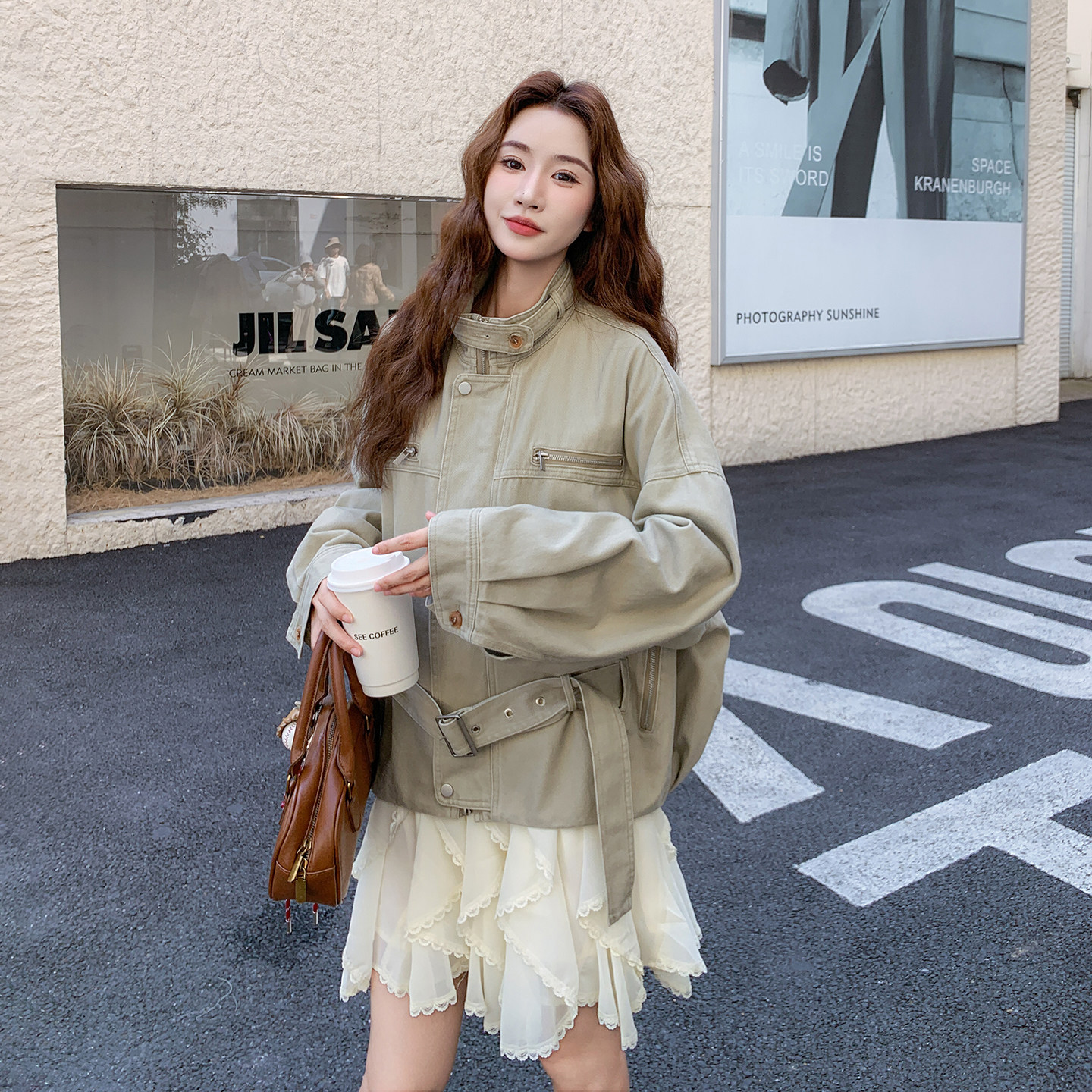 复古设计感时尚洋气工装夹克女短款2026春季新款韩系酷飒拽姐外套