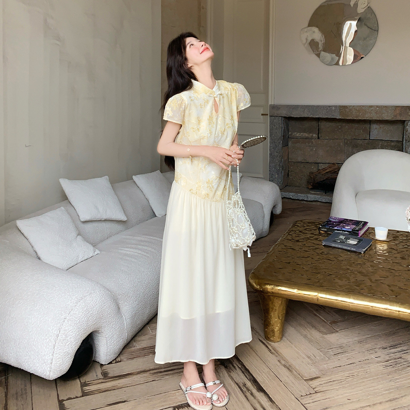 新中式气质连衣裙女夏温柔精致