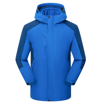 工厂直销三合一冲锋衣定logo工作服印字拆卸外套刺绣校服工装1818