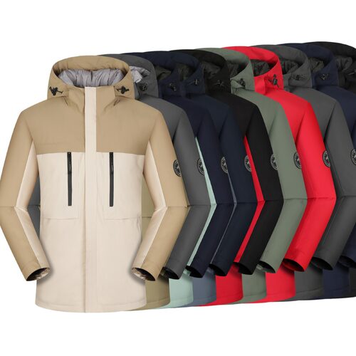 石墨烯派克服冲锋衣定logo工作服印字拆卸外套刺绣校服工装HM801