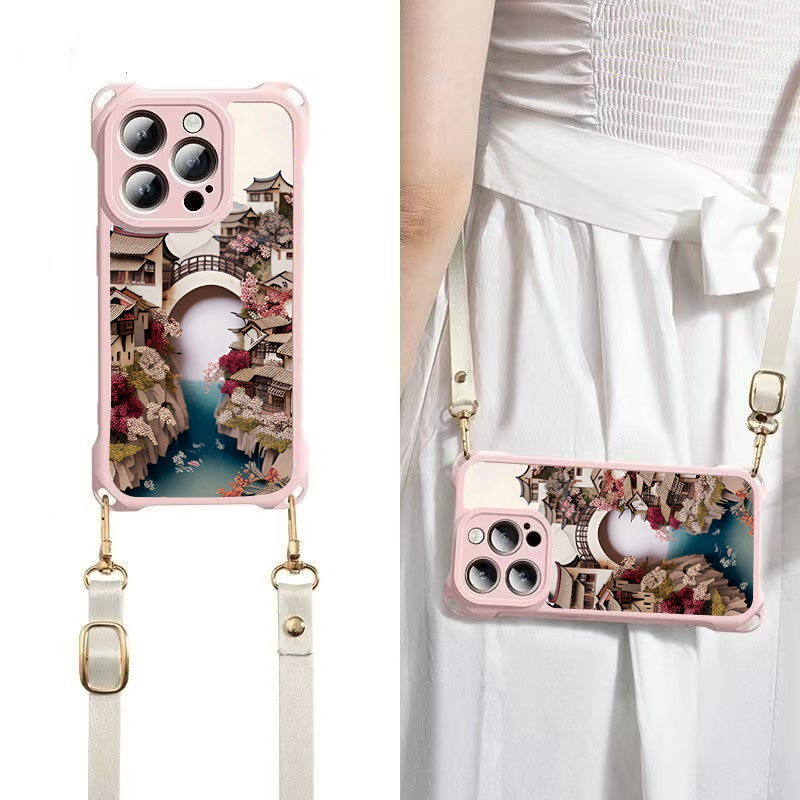 创意定制网红爆款四角背带挂绳套