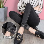 女外穿春夏季 大码 2026新款 高弹紧身裤 小个子九分薄款 仿牛仔打底裤