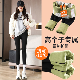 女冬加绒加厚高个子高腰提臀紧身弹力鲨鱼打底裤 175加长版 悬浮裤