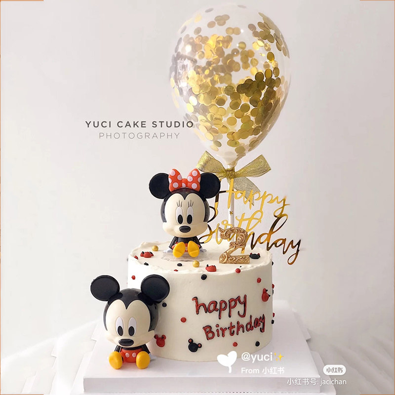 六一儿童节卡通米妮小孩生日蛋糕