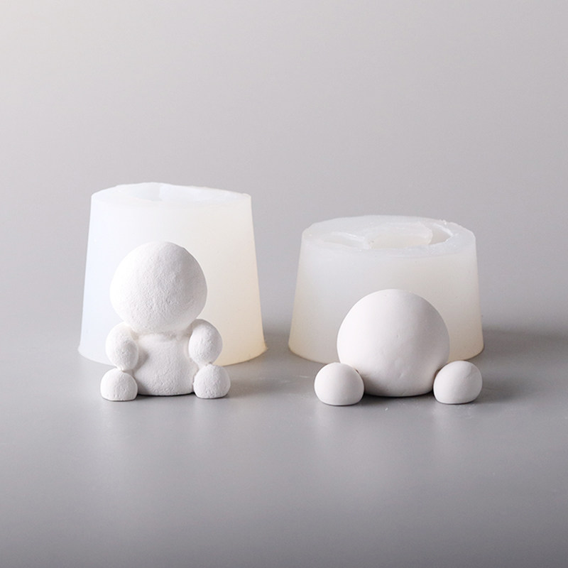 通用空白动物身体奶油霜硅胶模具翻糖巧克力烘焙装饰摆件插件甜品