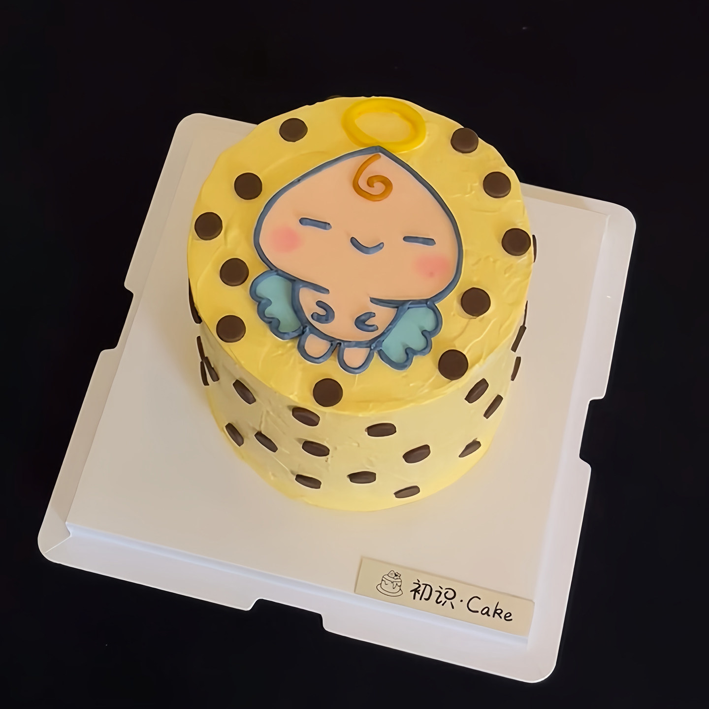 可爱数码宝贝天使吉生日蛋糕装饰摆件糯米纸糖霜纸烘焙装饰配件