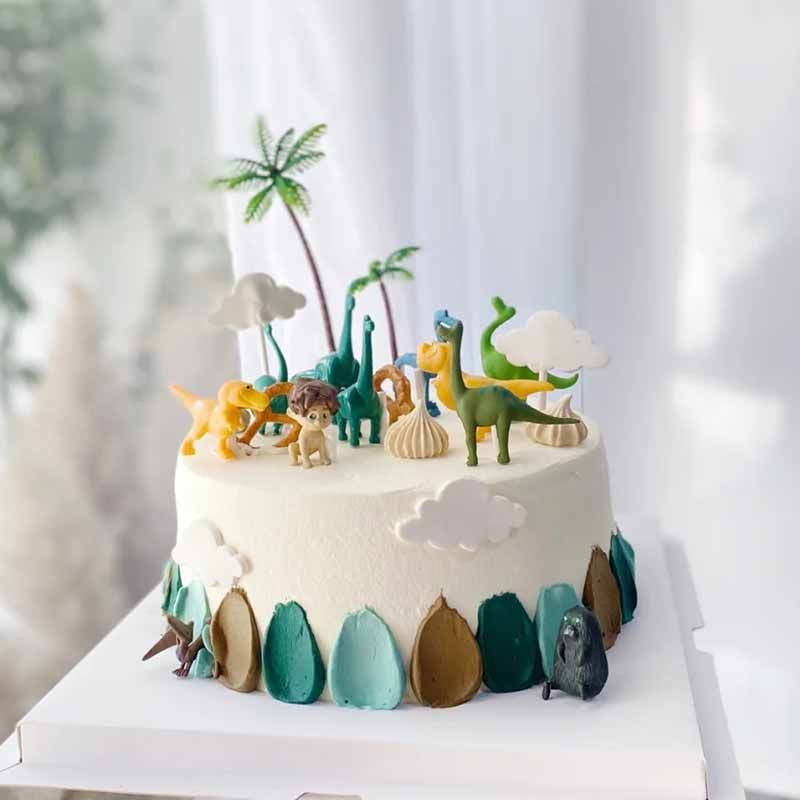 恐龙蛋糕装饰摆件插件椰子树流苏旗恐龙之家12件套小恐龙男宝蛋糕,节庆用品/礼品,节日装扮用品,淘宝优惠券,粉丝福利购,淘宝优惠卷