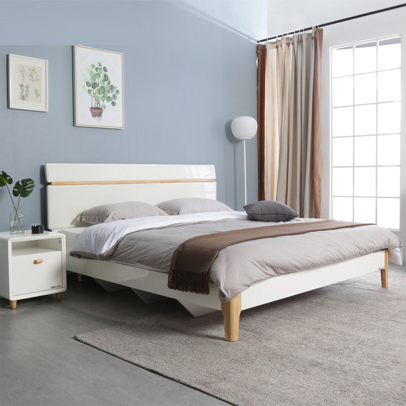 掌上明珠亮光卧室高箱储物床